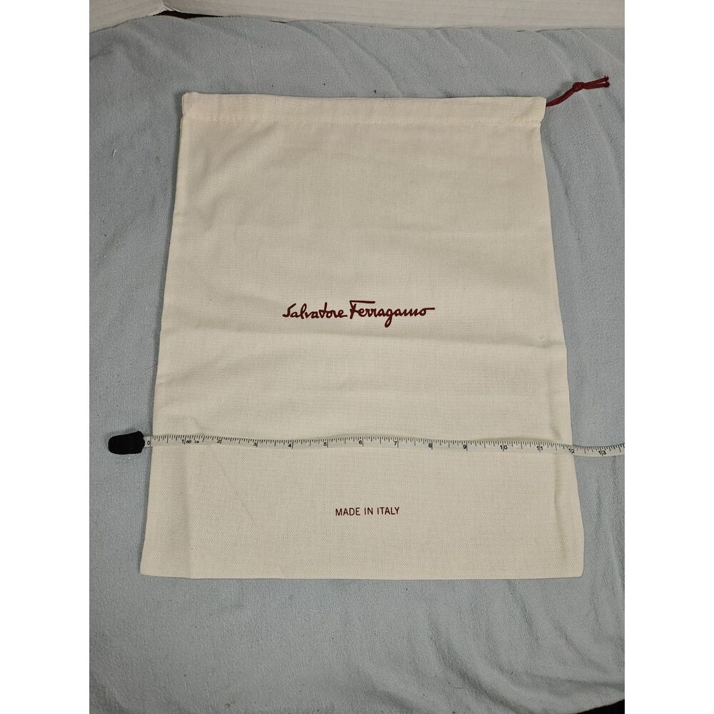 Salvatore Ferragamo 15 x 12 Drawstring Shoe Purse Bag Dust bag Preloved